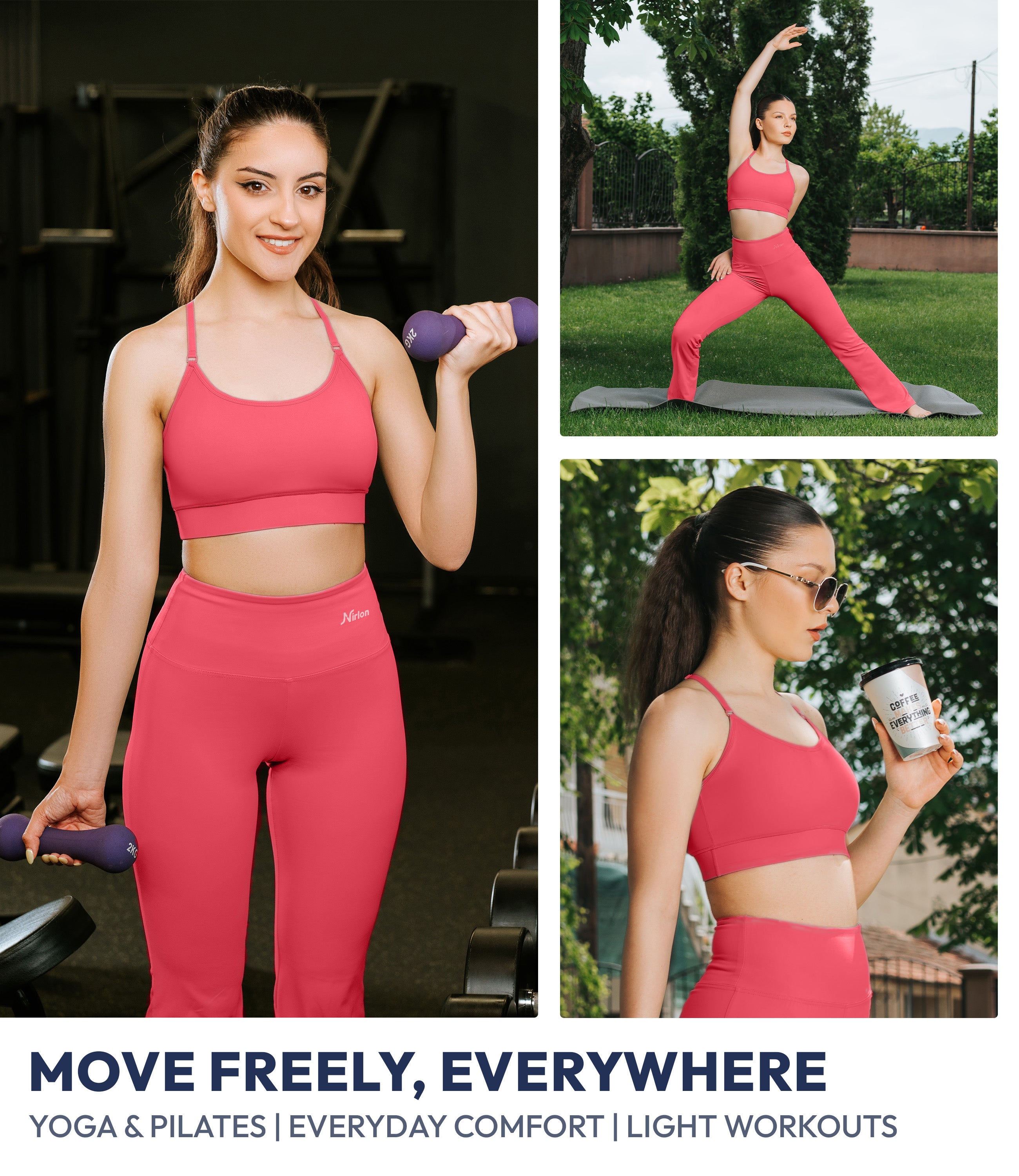 NirLUX™ Y Back Sports Bra for Women with Adjustable Straps