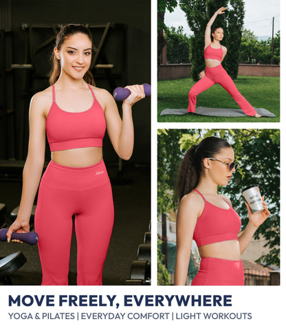 NirLUX™ Y Back Sports Bra for Women with Adjustable Straps
