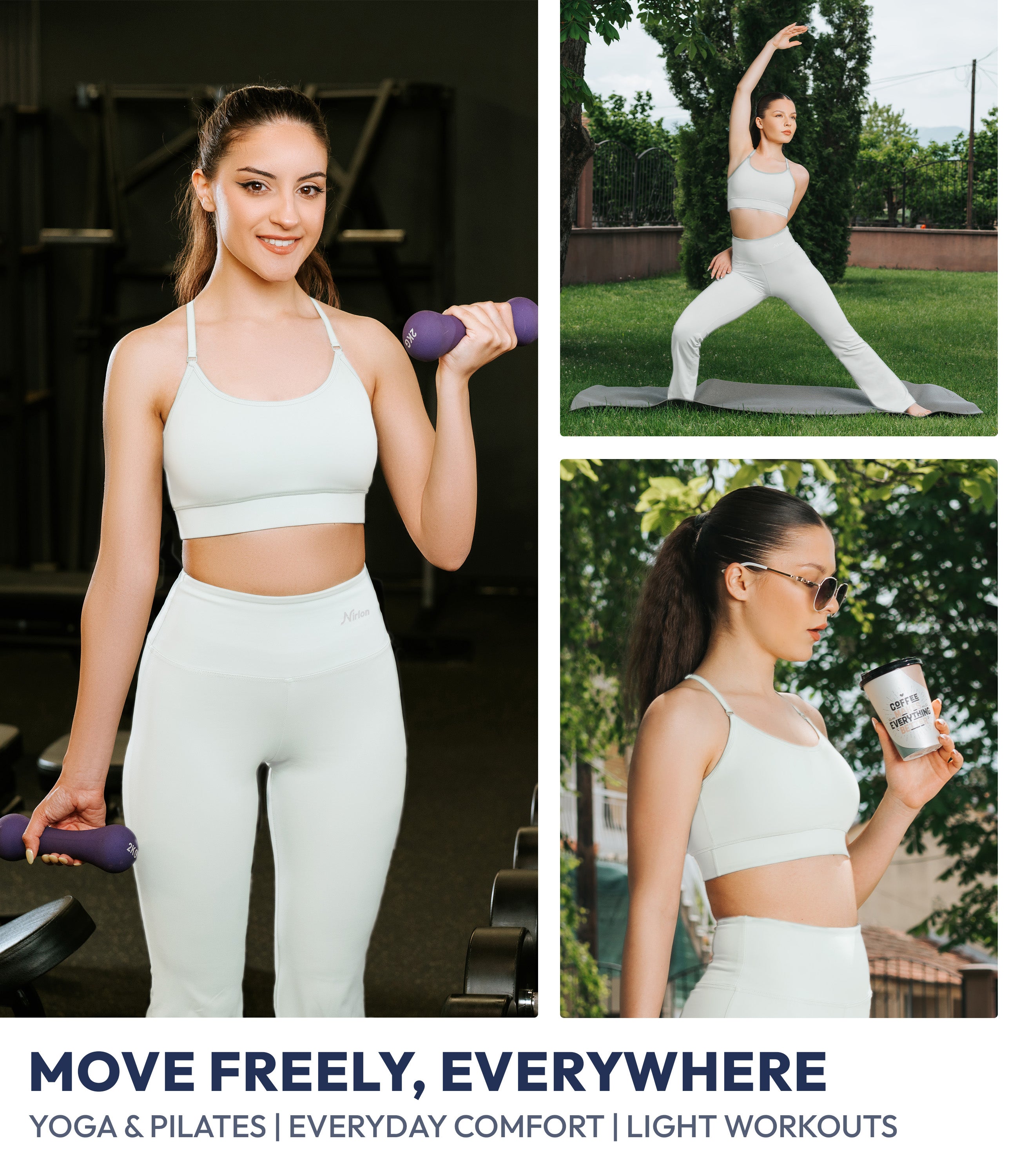 NirLUX™ Y Back Sports Bra for Women with Adjustable Straps
