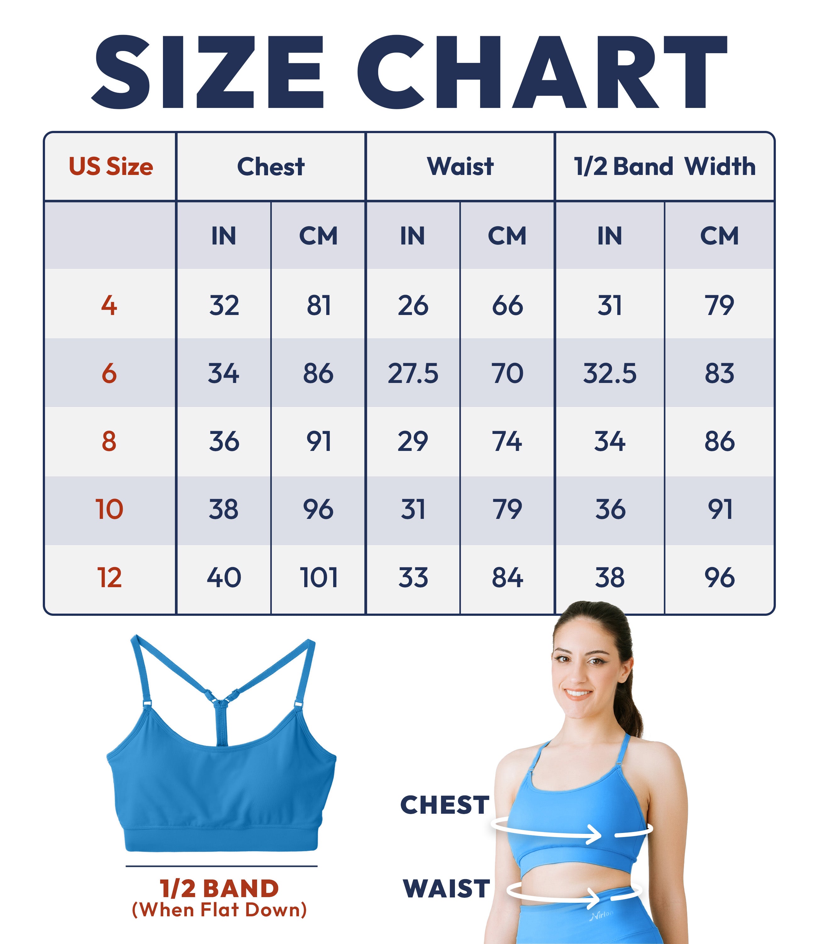 NirLUX™ Y Back Sports Bra for Women with Adjustable Straps