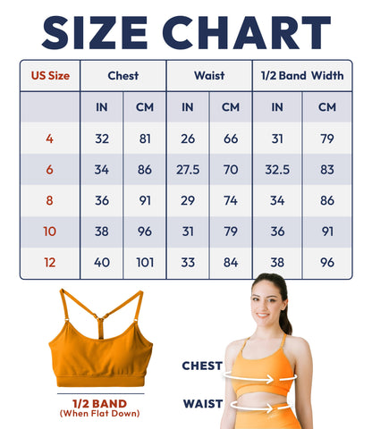NirLUX™ Y Back Sports Bra for Women with Adjustable Straps