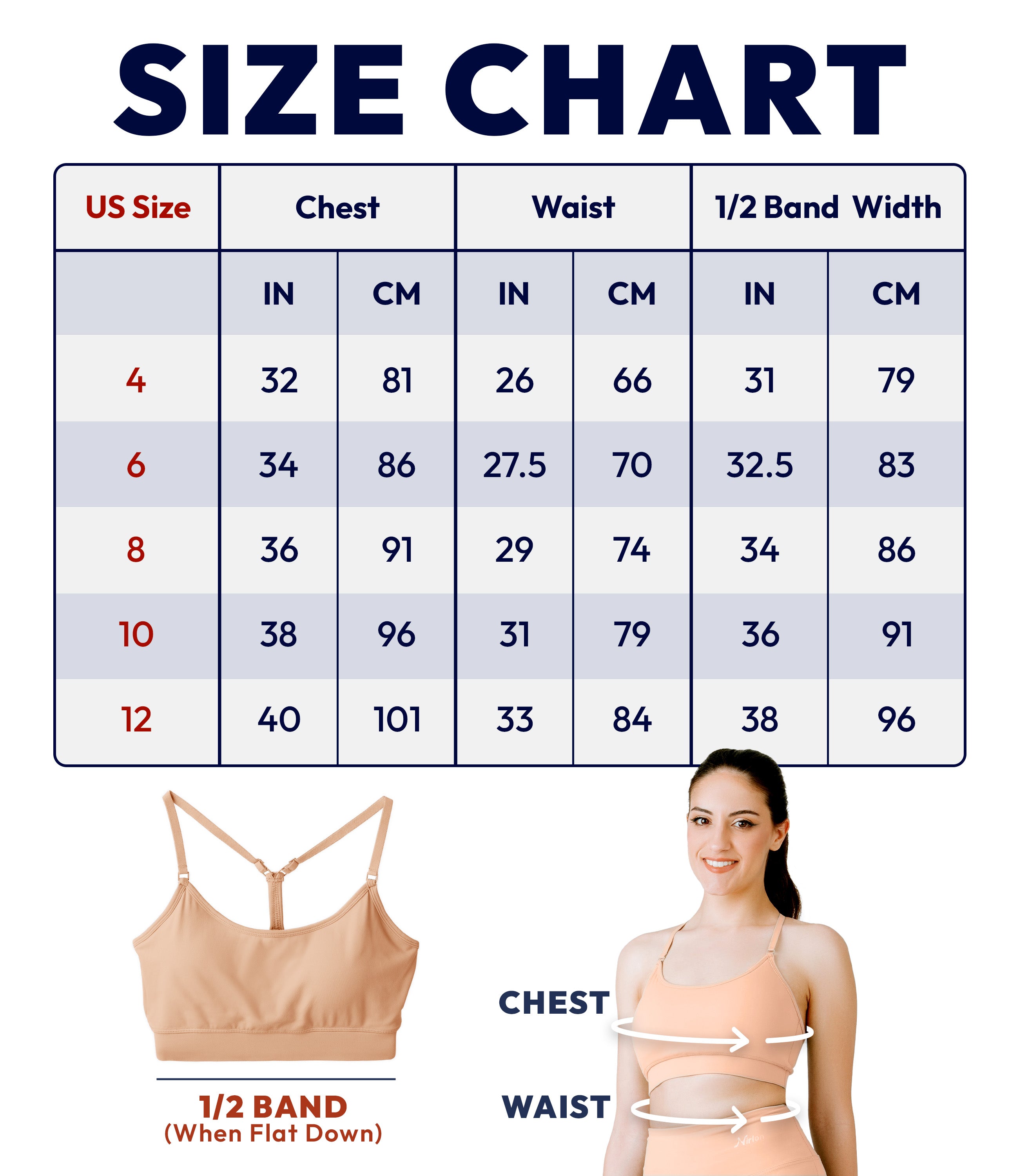 NirLUX™ Y Back Sports Bra for Women with Adjustable Straps