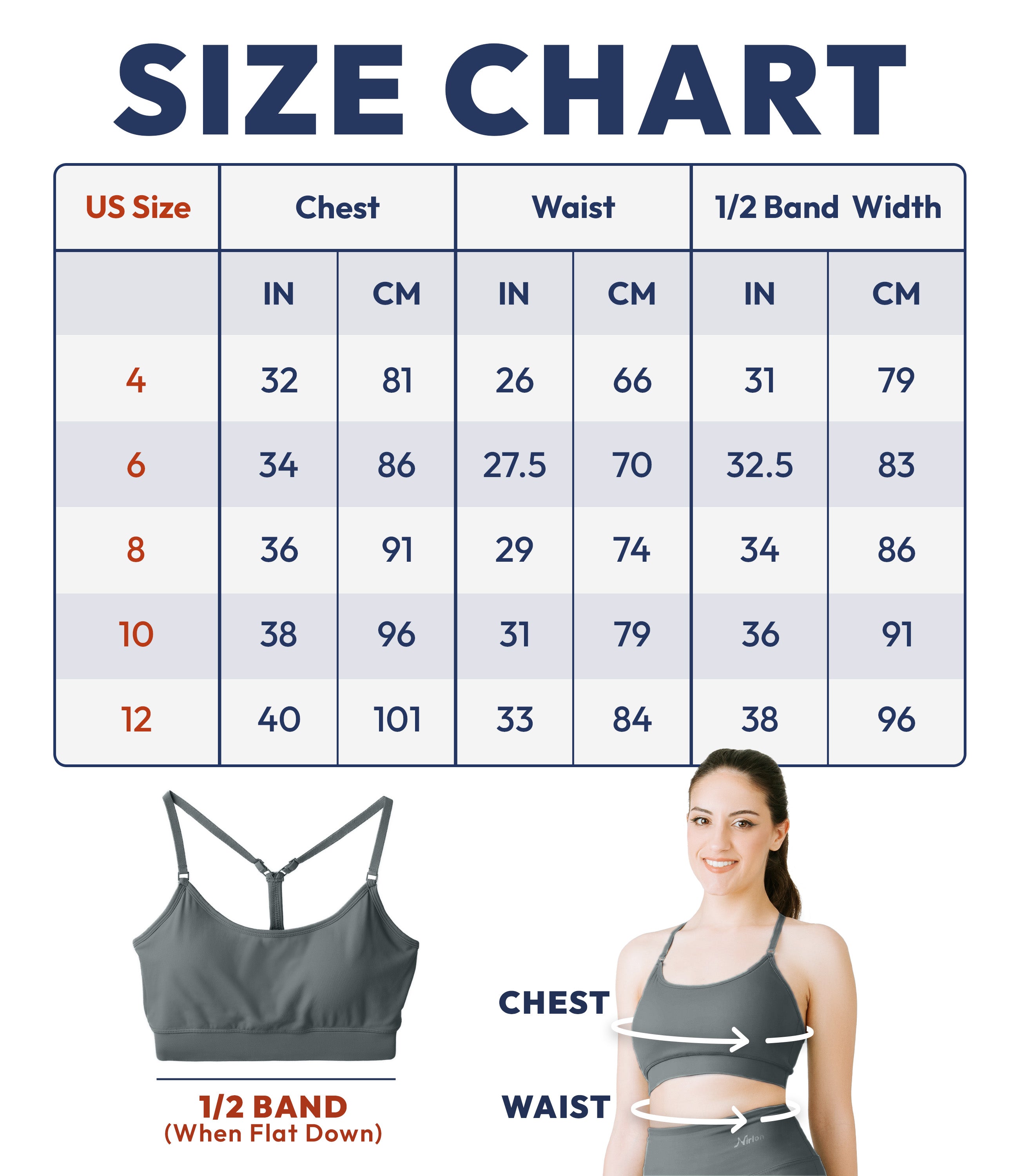 NirLUX™ Y Back Sports Bra for Women with Adjustable Straps