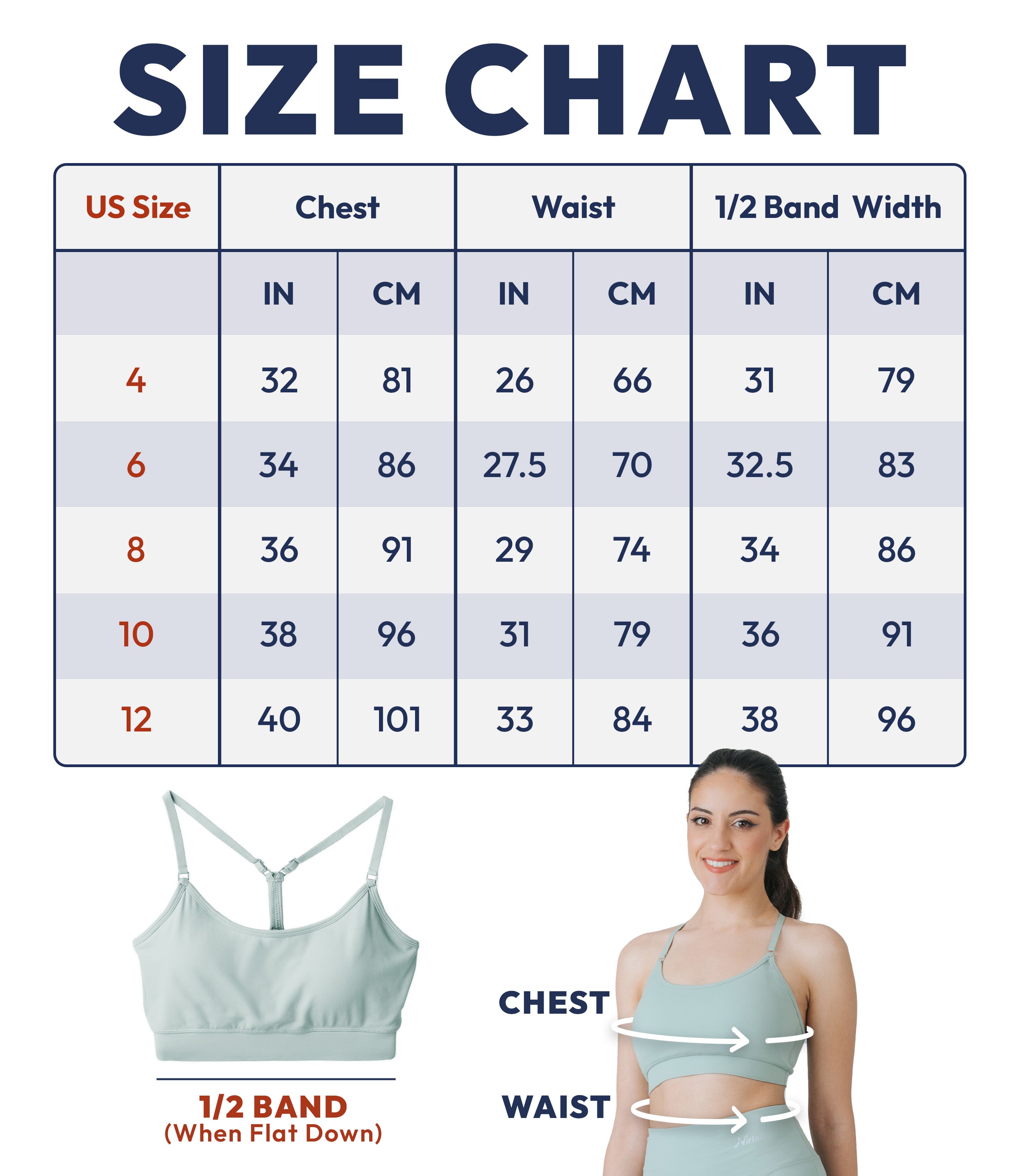 NirLUX™ Y Back Sports Bra for Women with Adjustable Straps