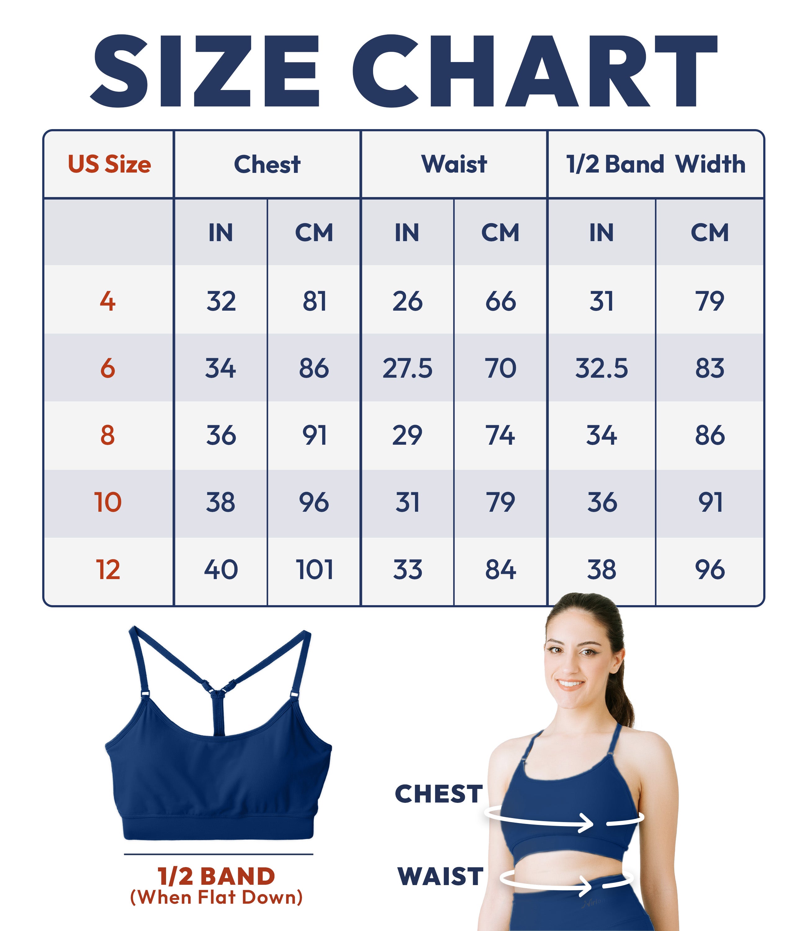 NirLUX™ Y Back Sports Bra for Women with Adjustable Straps