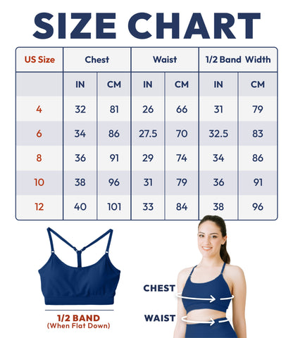 NirLUX™ Y Back Sports Bra for Women with Adjustable Straps