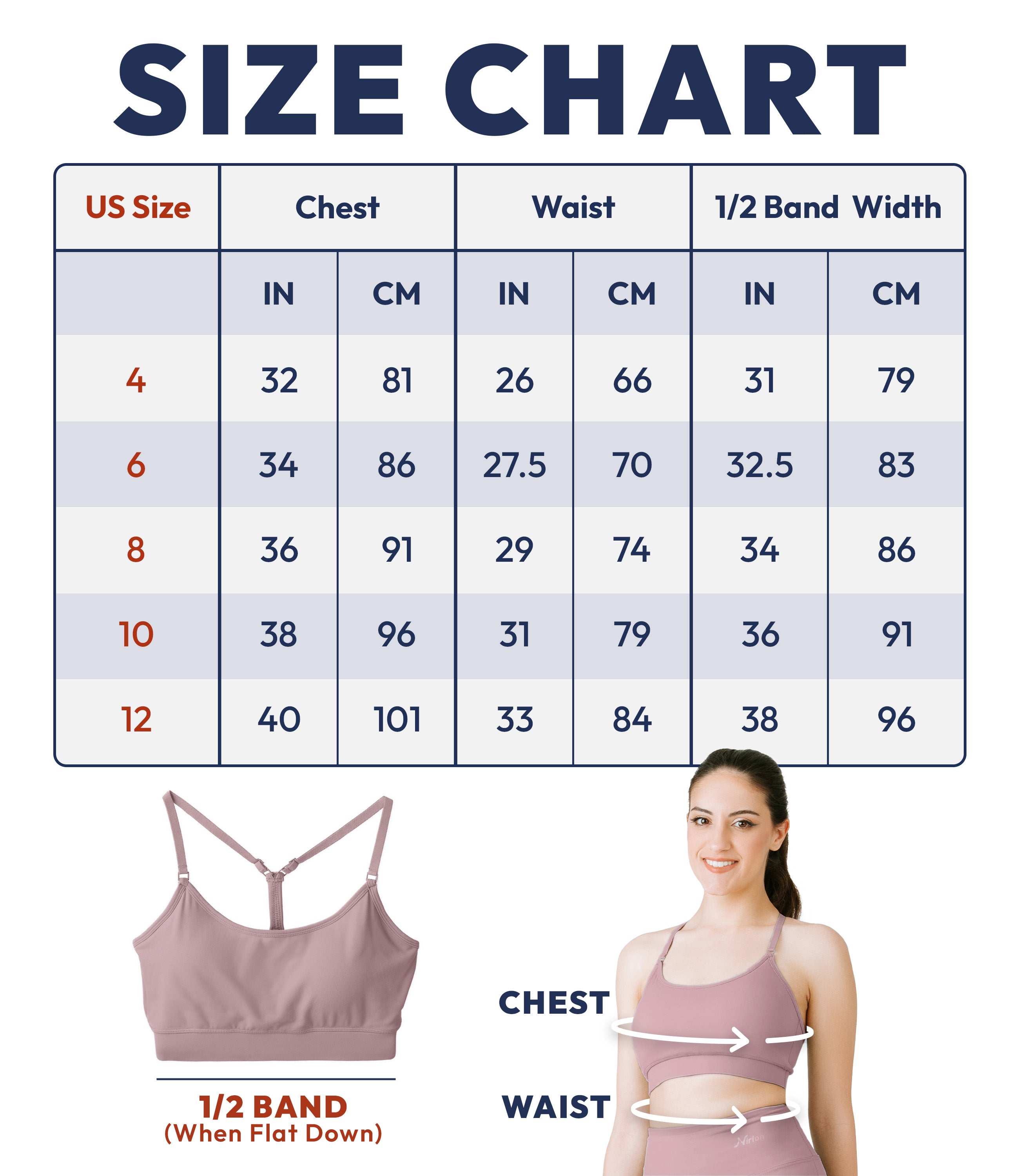 NirLUX™ Y Back Sports Bra for Women with Adjustable Straps