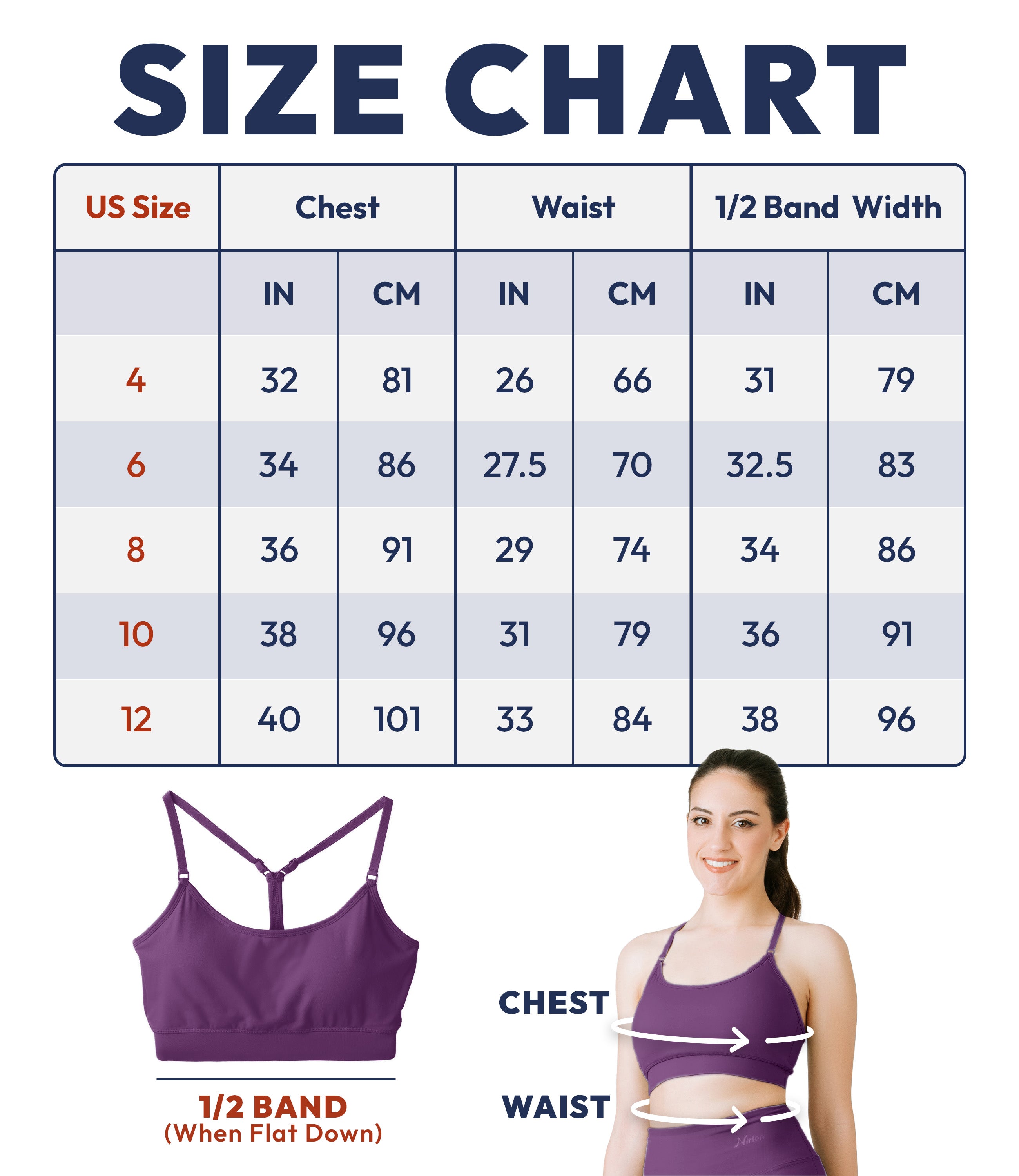 NirLUX™ Y Back Sports Bra for Women with Adjustable Straps