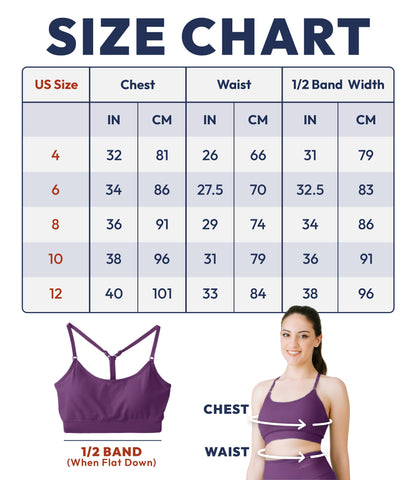 NirLUX™ Y Back Sports Bra for Women with Adjustable Straps