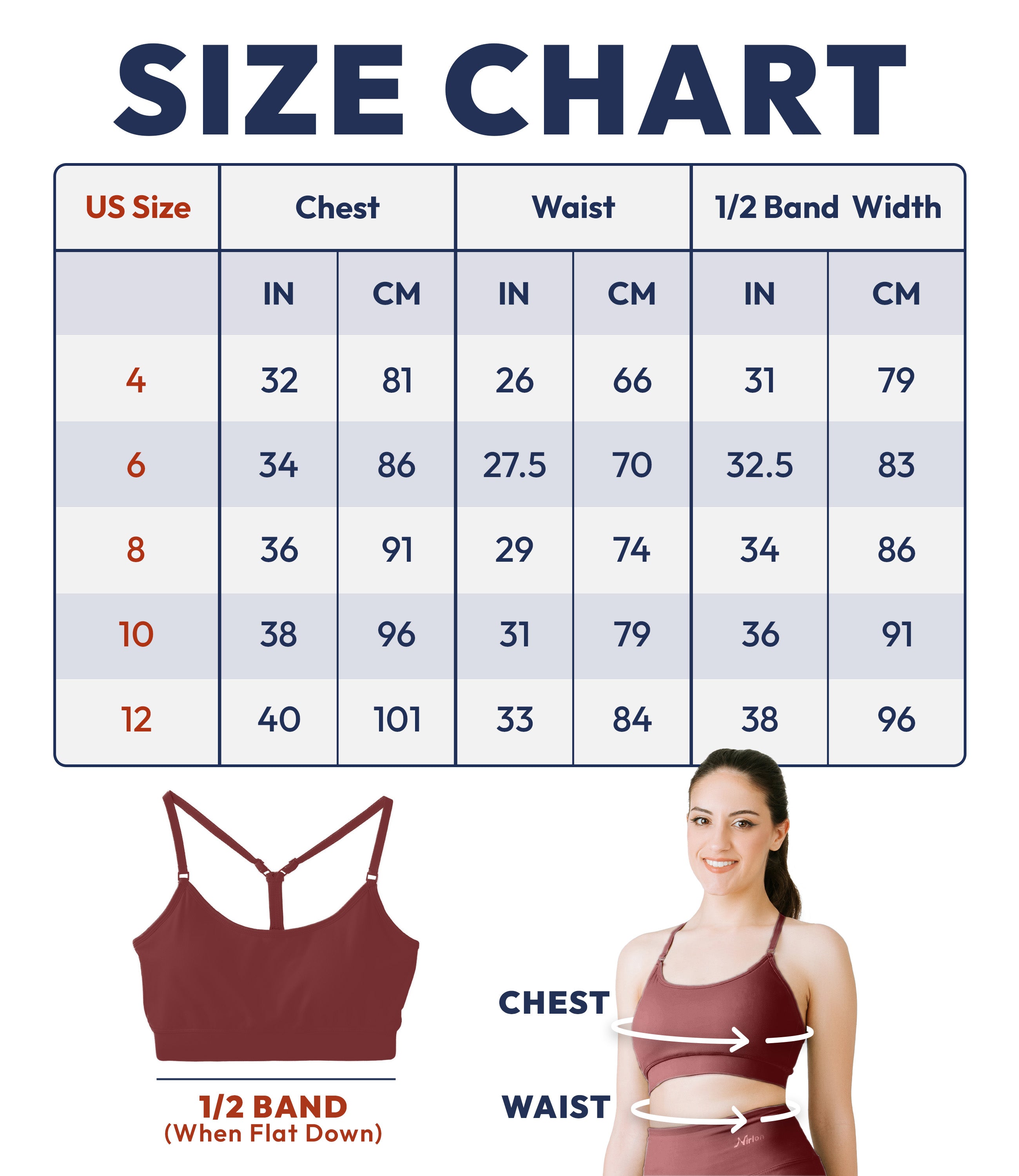 NirLUX™ Y Back Sports Bra for Women with Adjustable Straps
