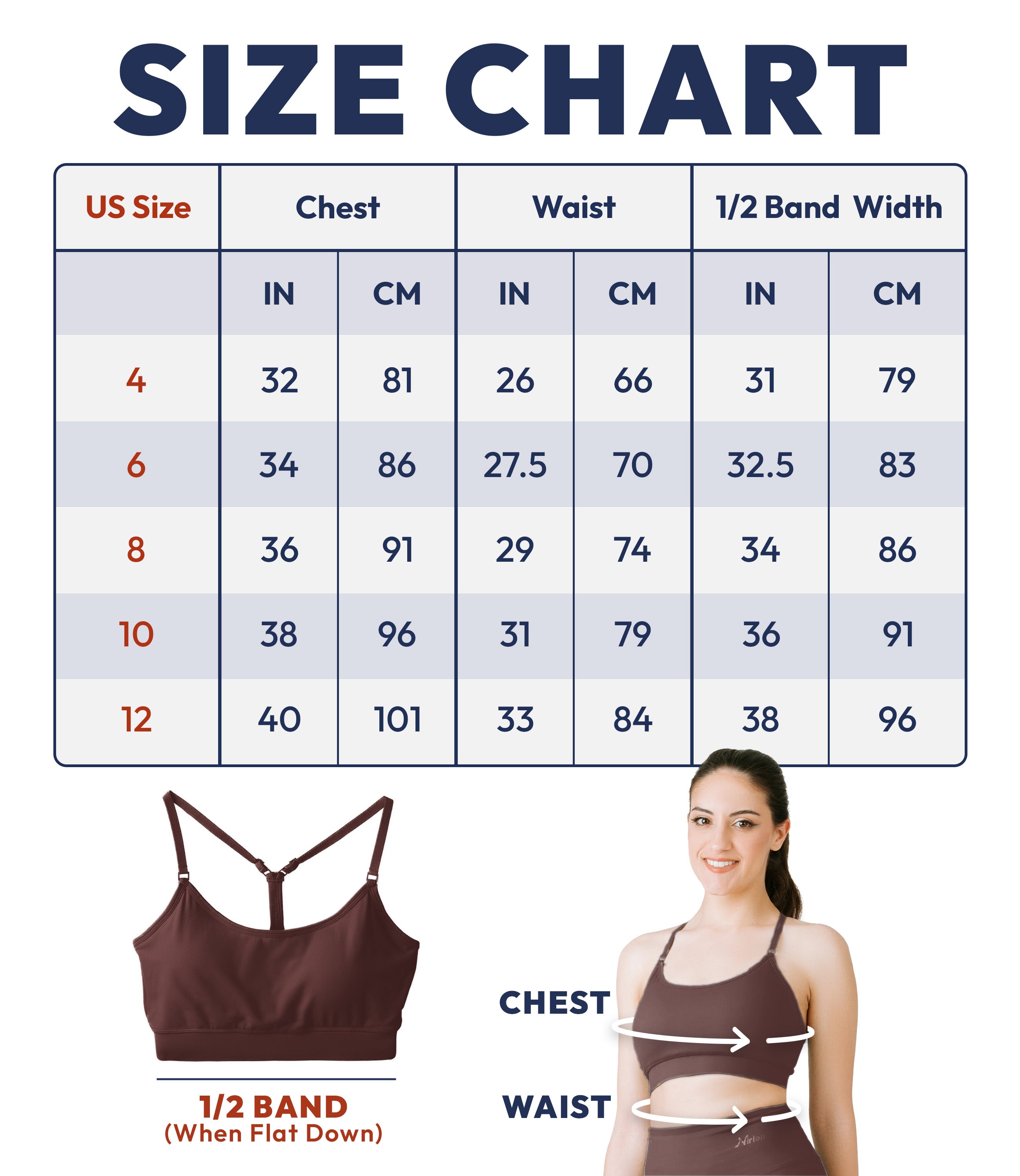NirLUX™ Y Back Sports Bra for Women with Adjustable Straps