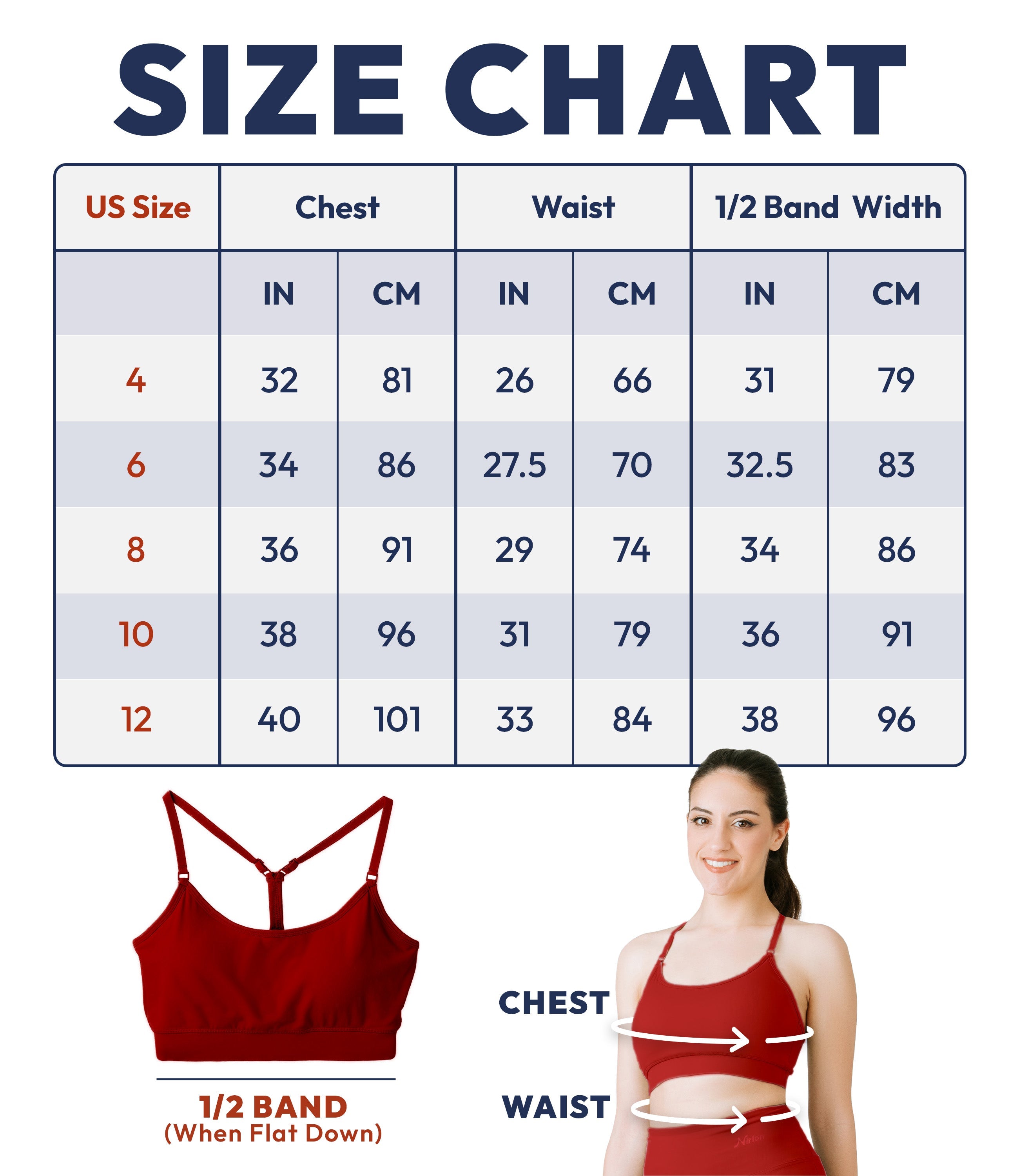NirLUX™ Y Back Sports Bra for Women with Adjustable Straps