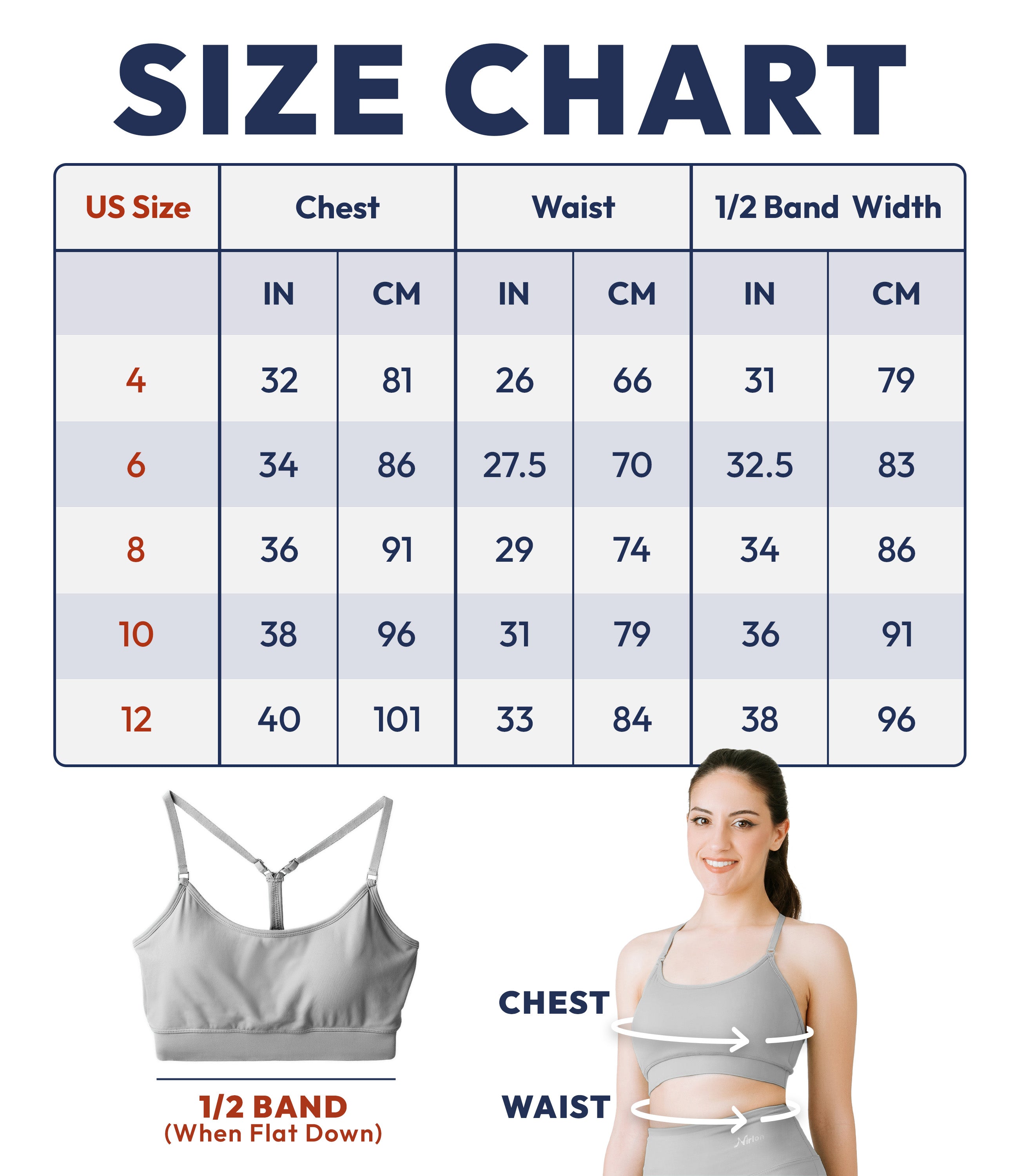 NirLUX™ Y Back Sports Bra for Women with Adjustable Straps
