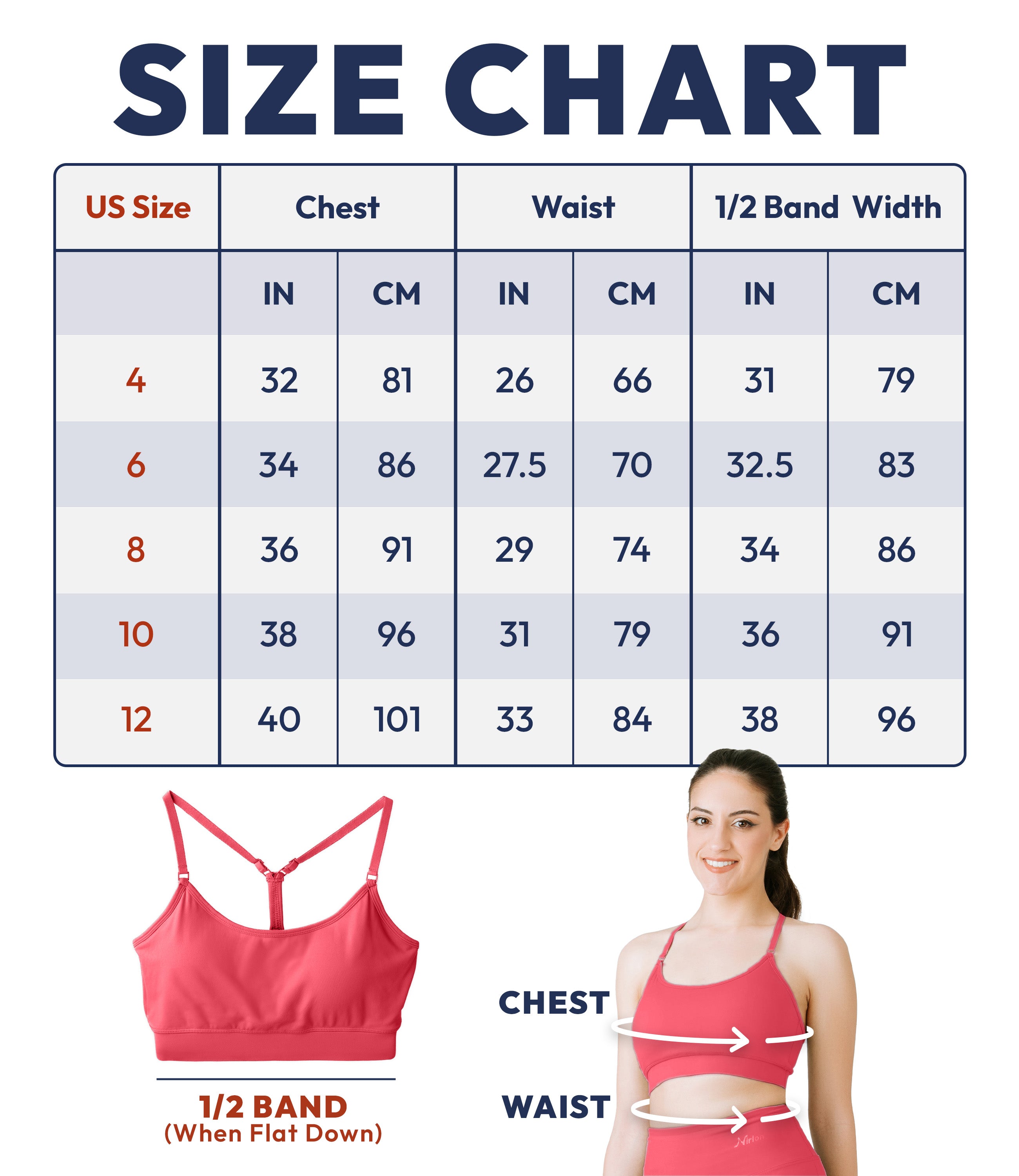 NirLUX™ Y Back Sports Bra for Women with Adjustable Straps