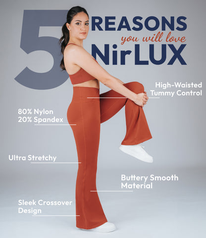 NirLUX Crossover Flare Yoga Pants