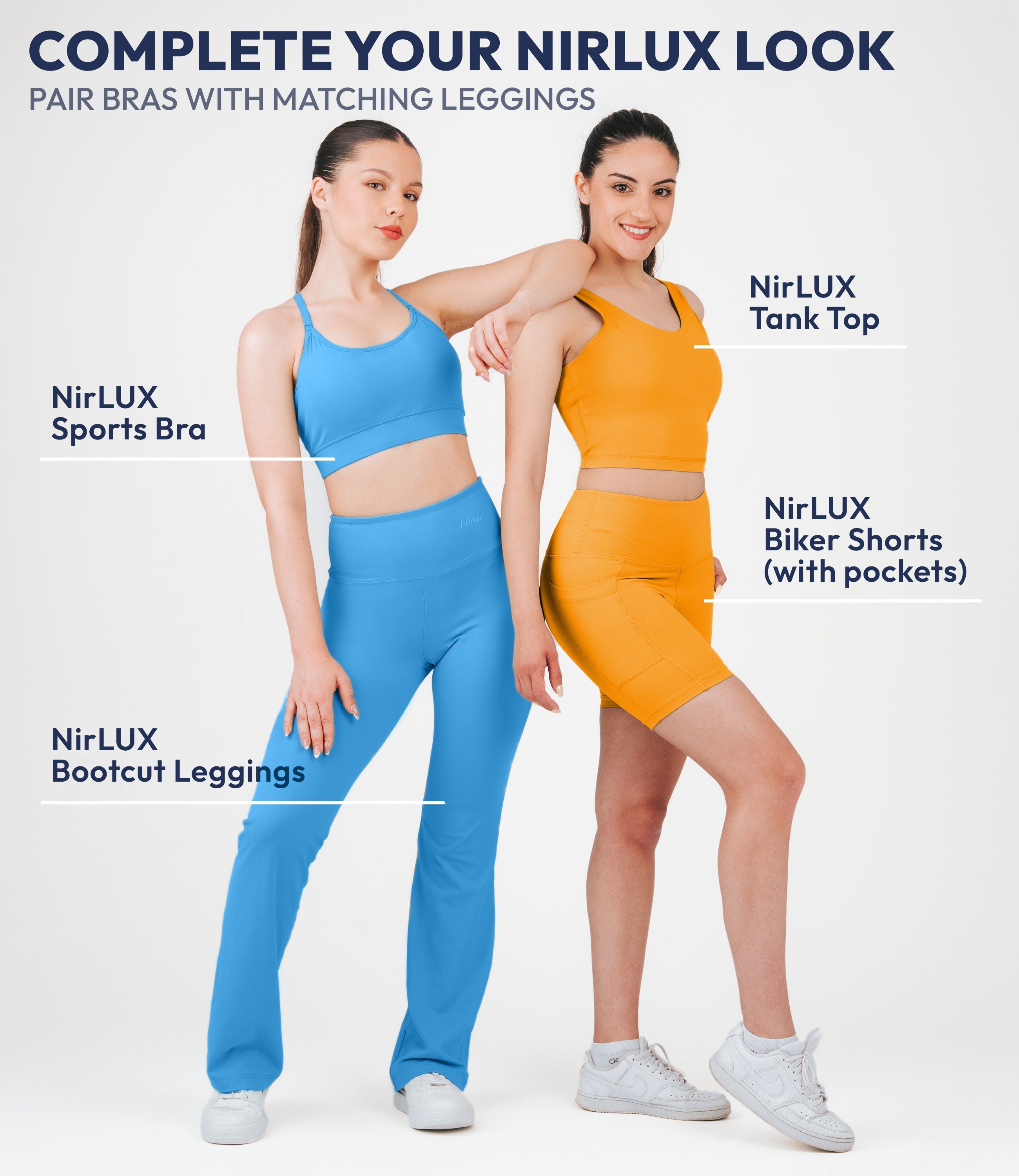 NirLUX™ Y Back Sports Bra for Women with Adjustable Straps