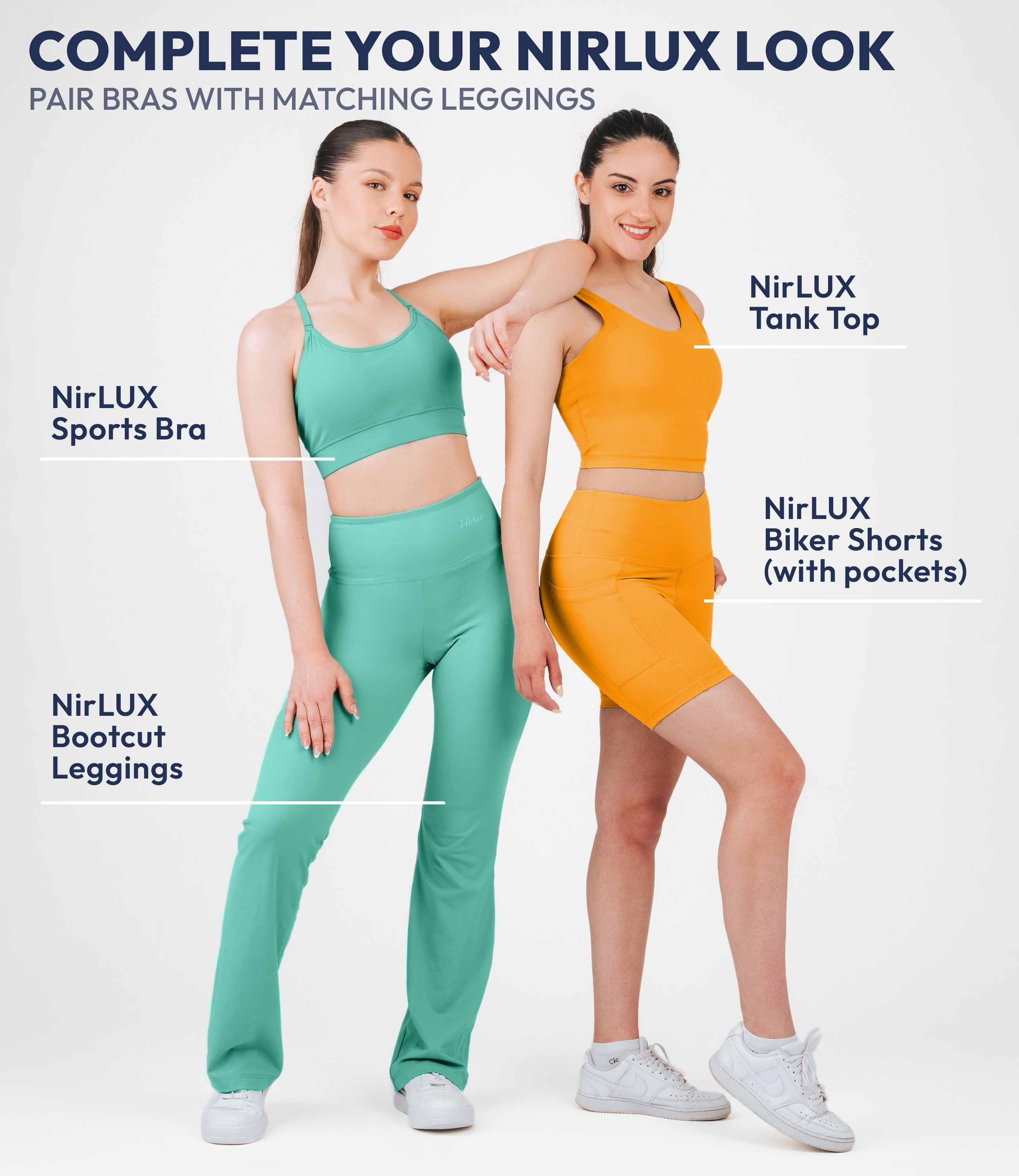 NirLUX™ Y Back Sports Bra for Women with Adjustable Straps