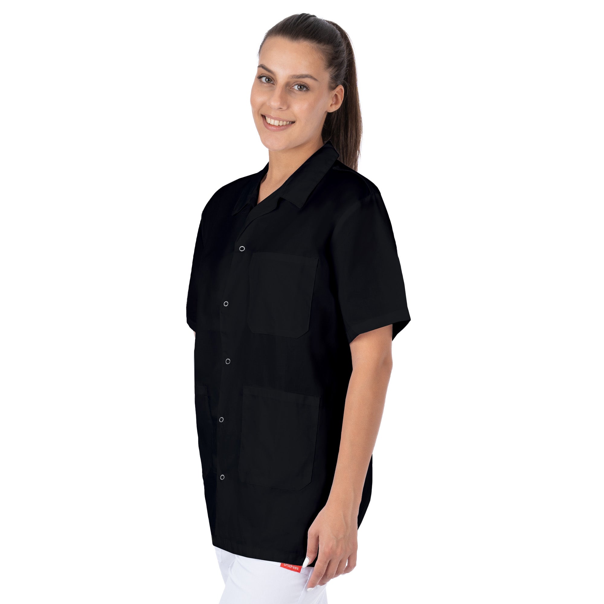Short Sleeve Lab Coat