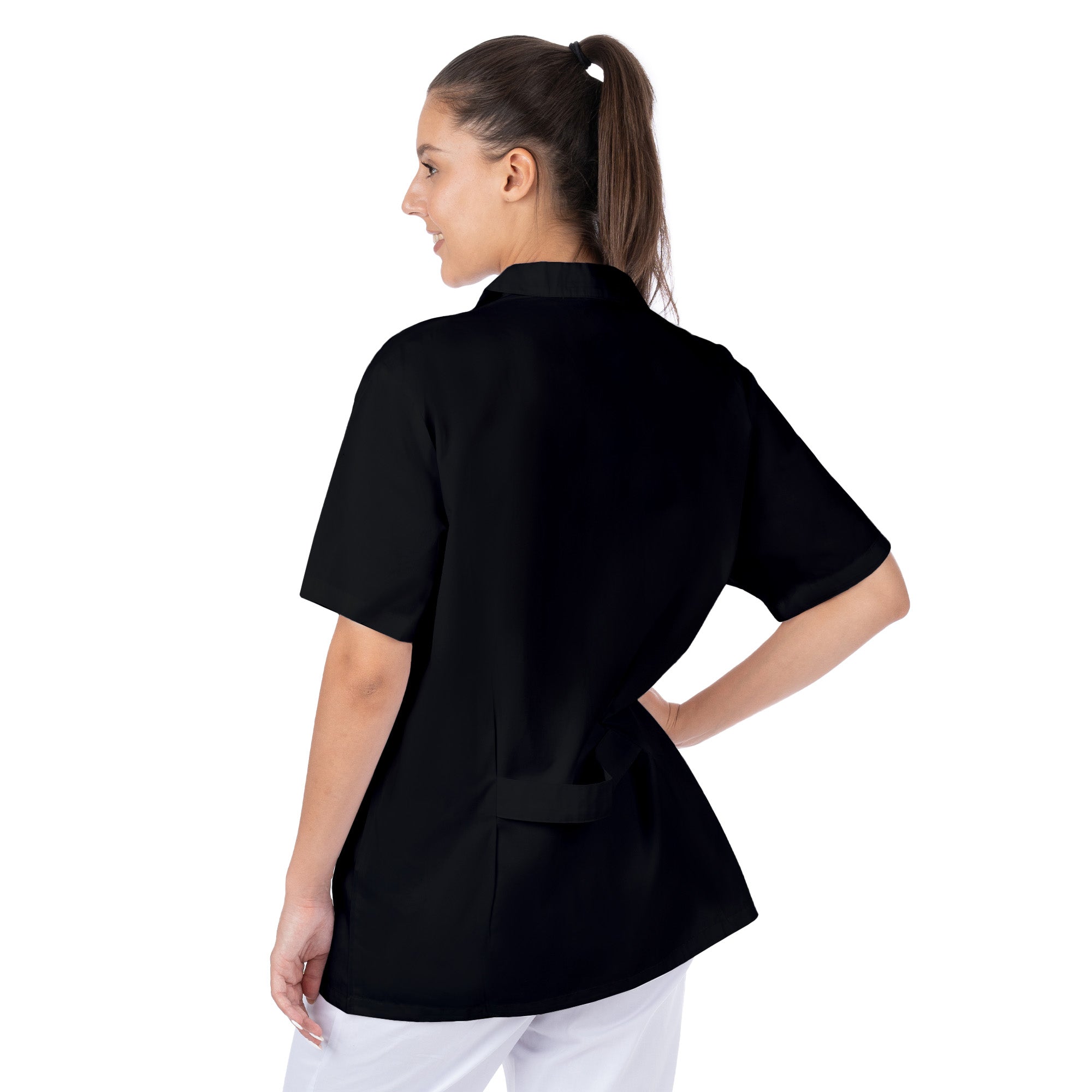 Short Sleeve Lab Coat