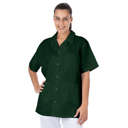 Short Sleeve Lab Coat