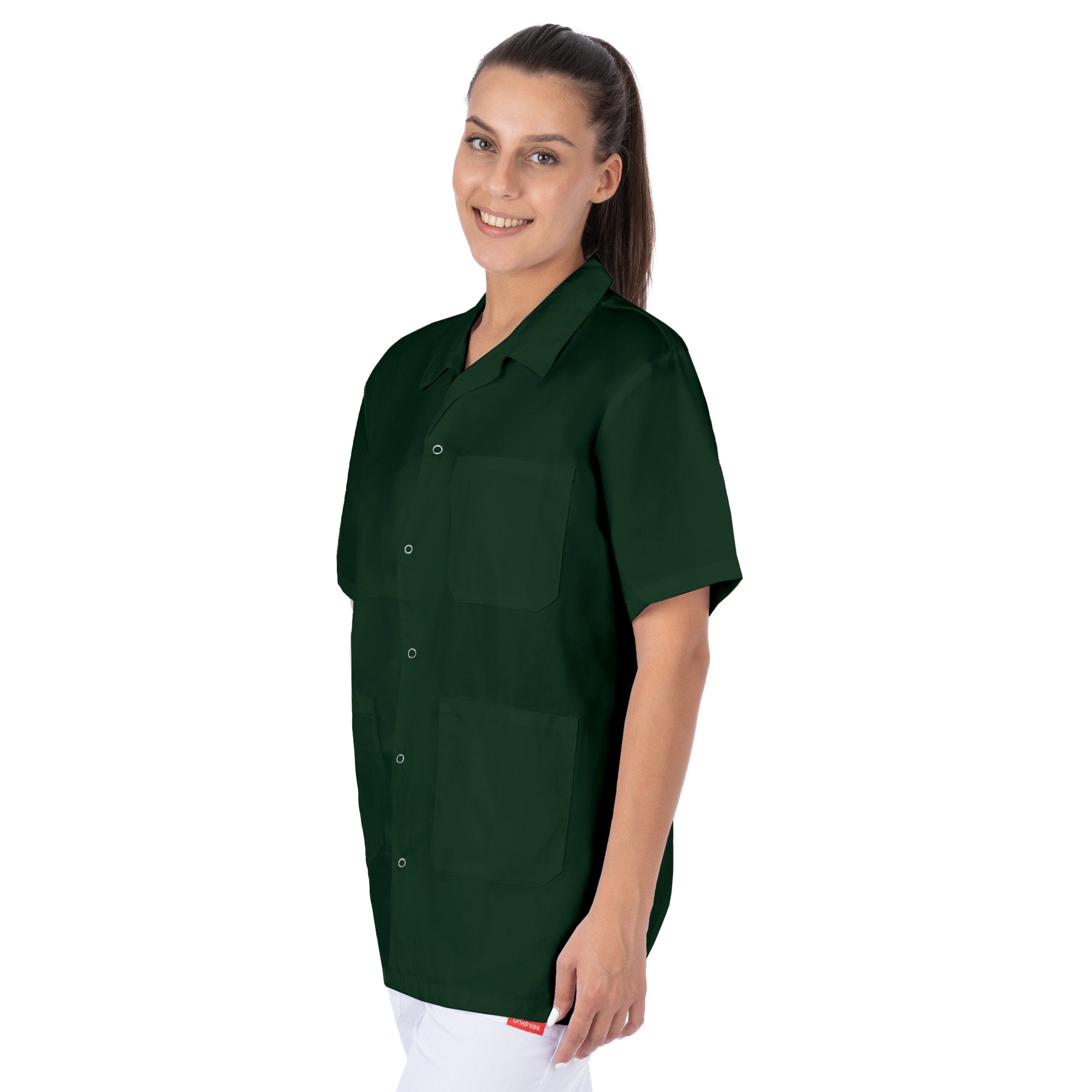 Short Sleeve Lab Coat