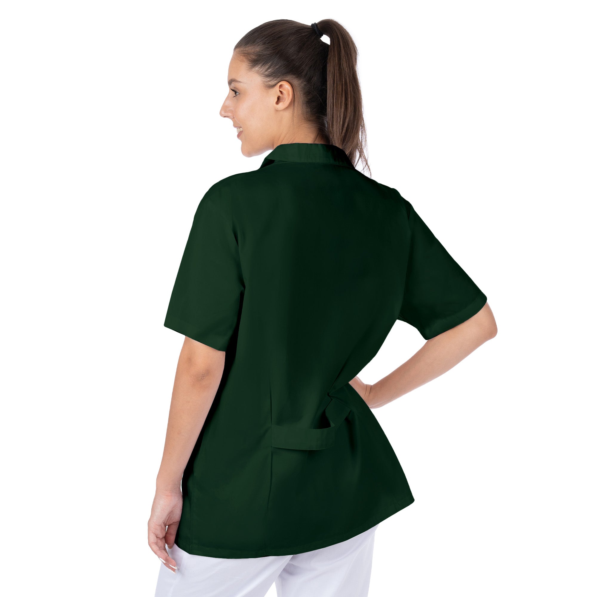 Short Sleeve Lab Coat