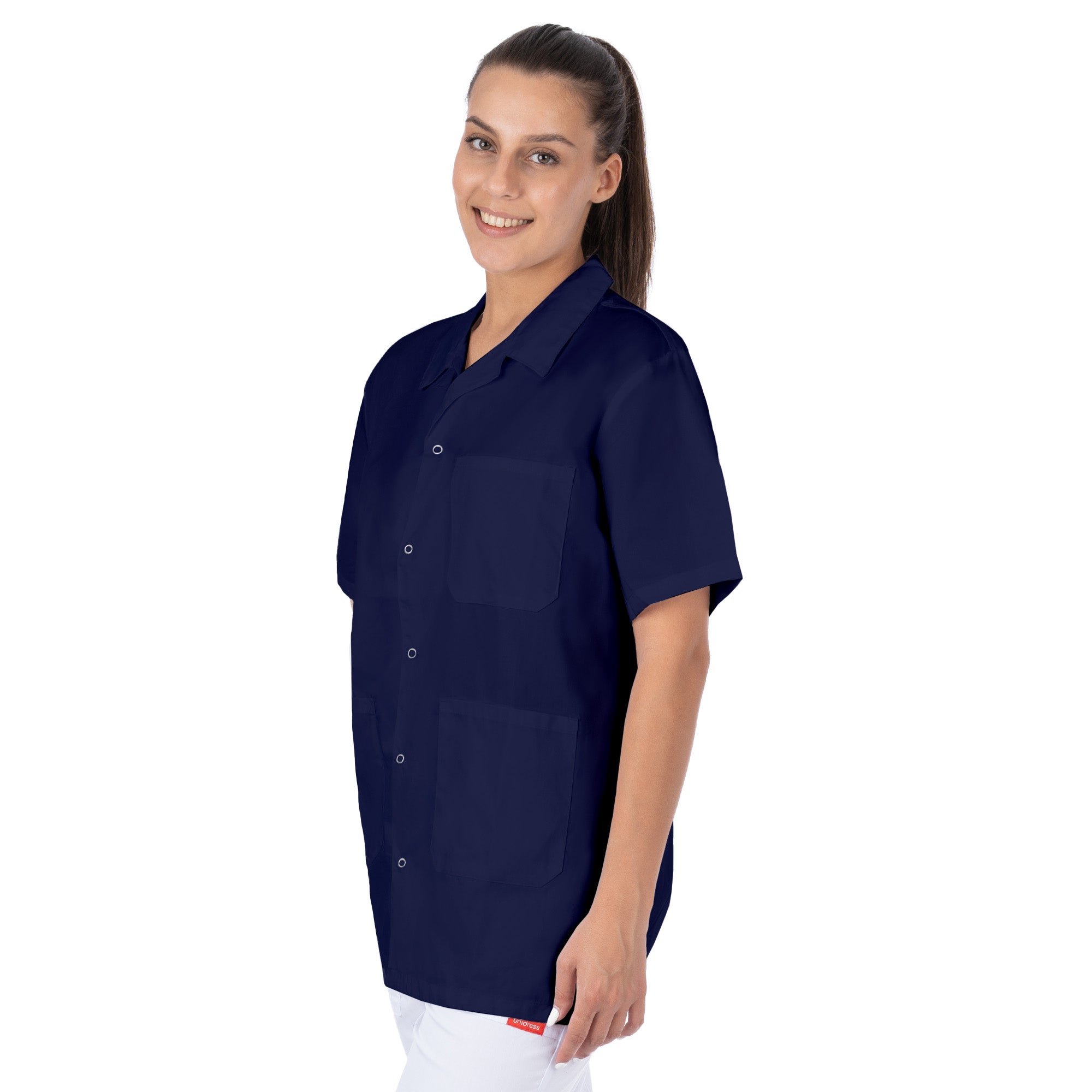 Short Sleeve Lab Coat
