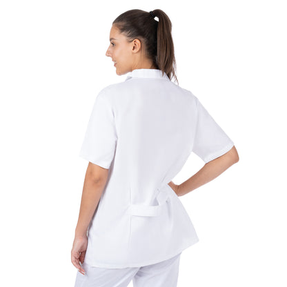 Short Sleeve Lab Coat